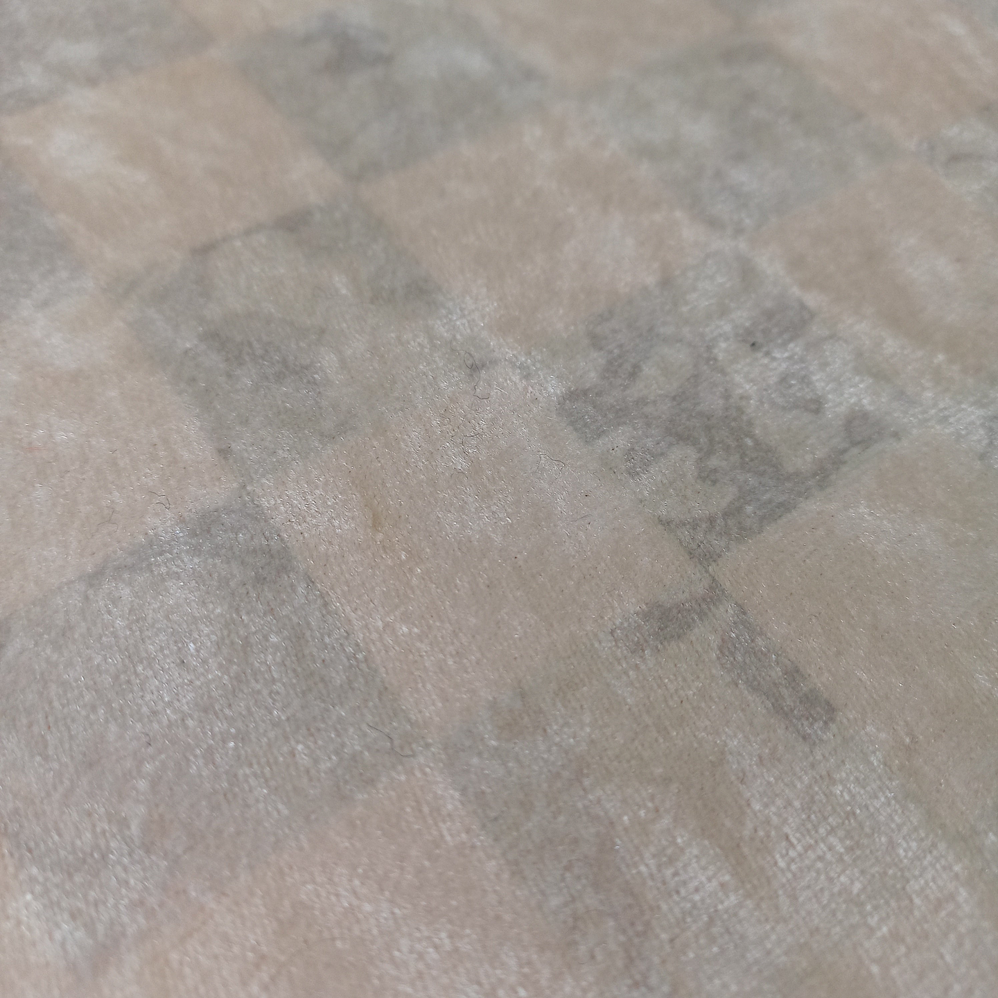 Alfombra Velvet Antideslizante White Chess 98x120cm 3