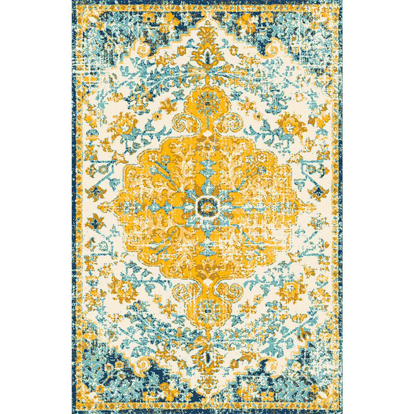 Alfombra Vinílica / Gold Sky Mandala 2