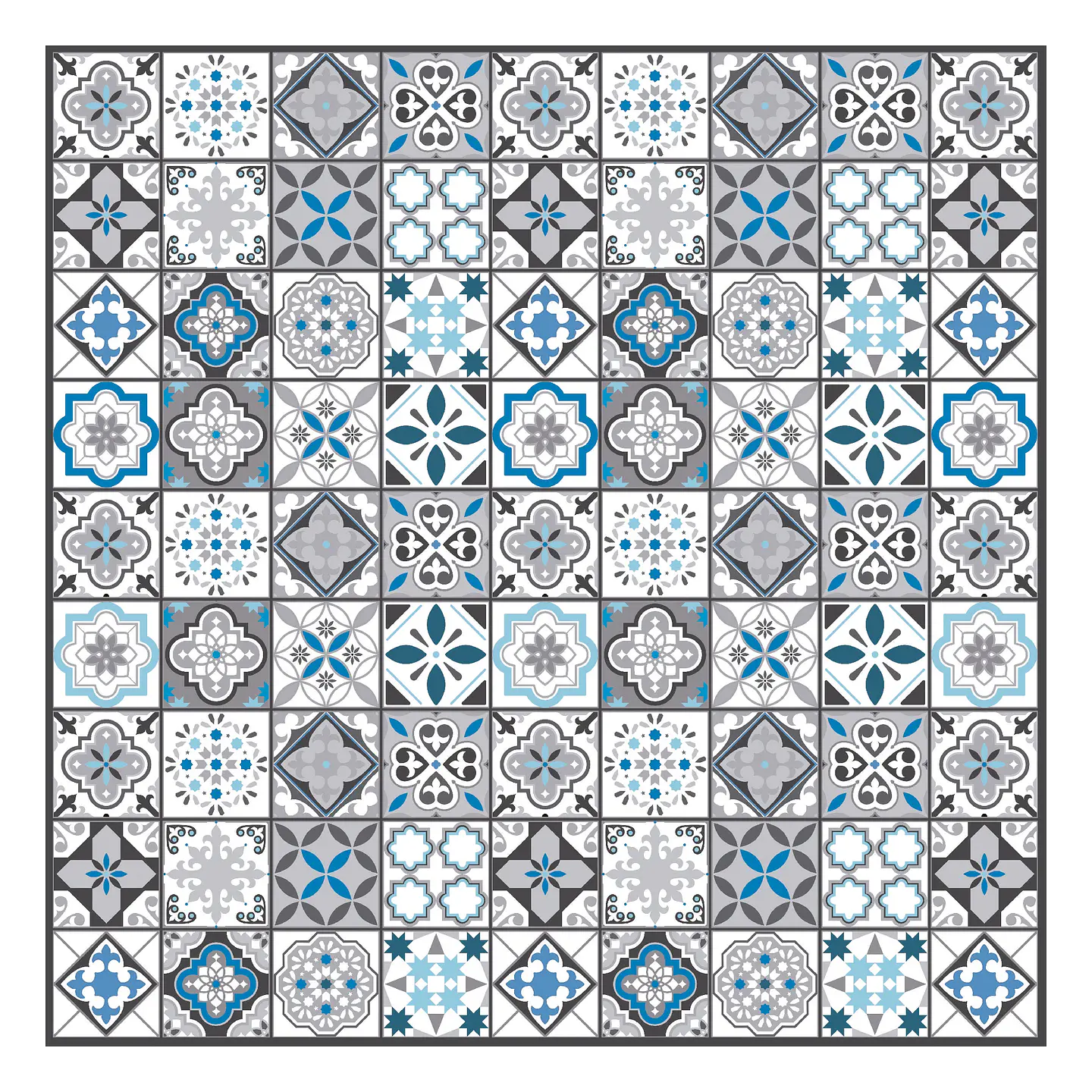 Alfombra Vinílica / Greca Beach Blue 2