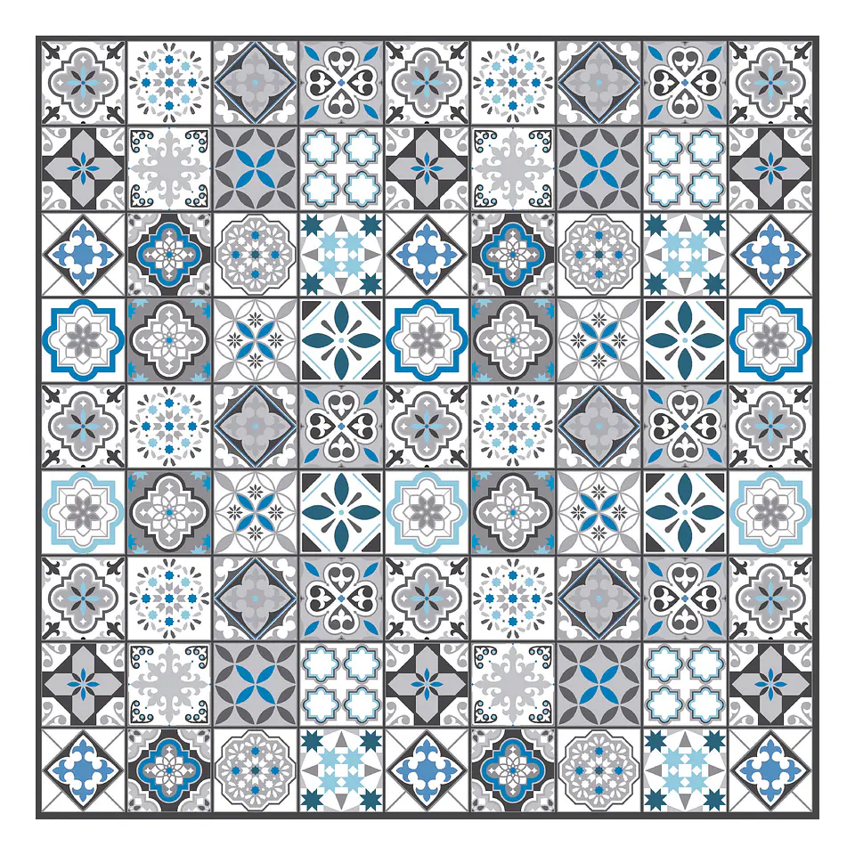 Alfombra Vinílica / Greca Beach Blue 2