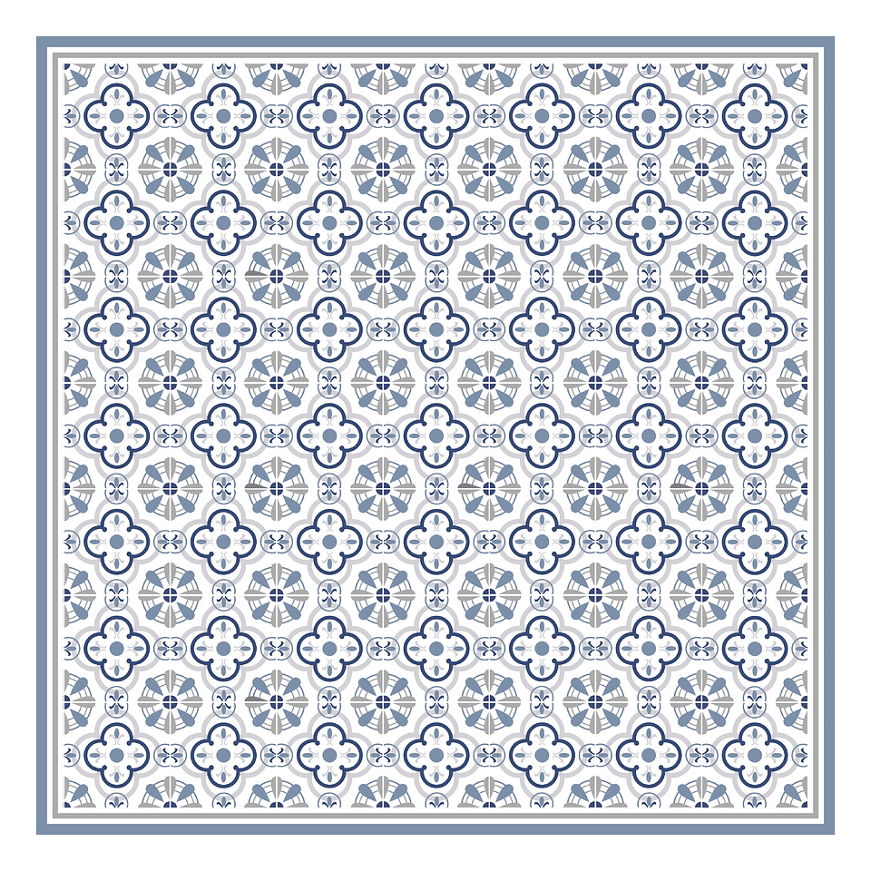 Alfombra Vinílica / Grey Navy 1