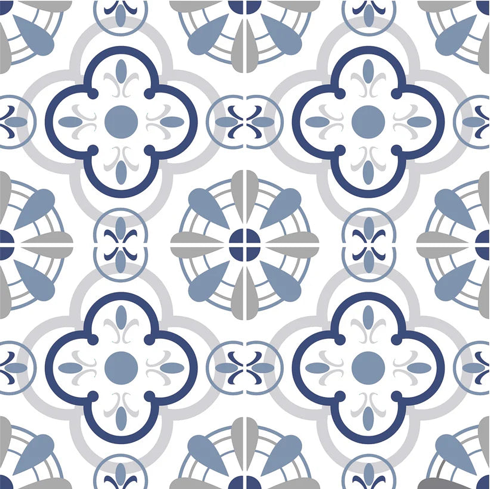 Alfombra Vinílica / Grey Navy 2