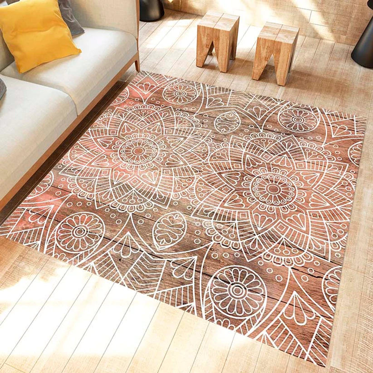 Alfombra Vinílica / Madera Boho 3