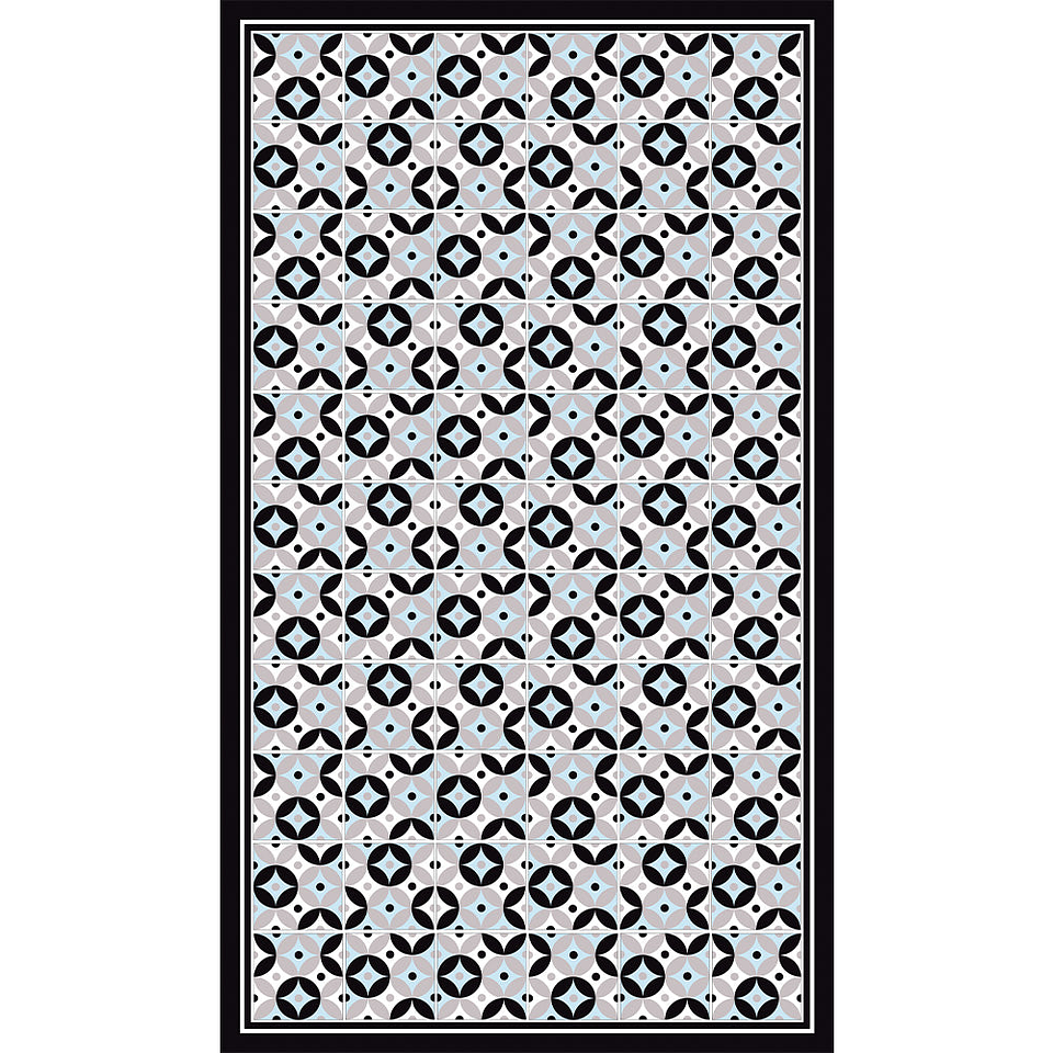 Alfombra Vinílica / Retro Grey Sky 1