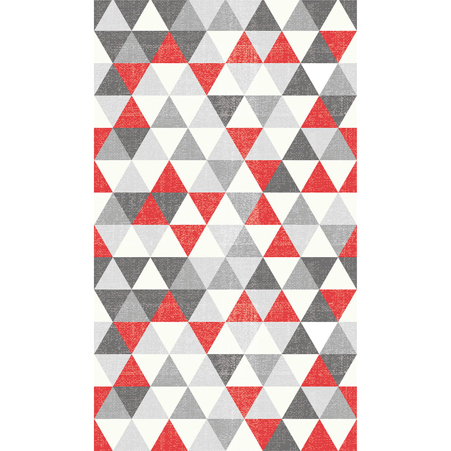 Alfombra Vinílica / Red-Grey Triangles 1