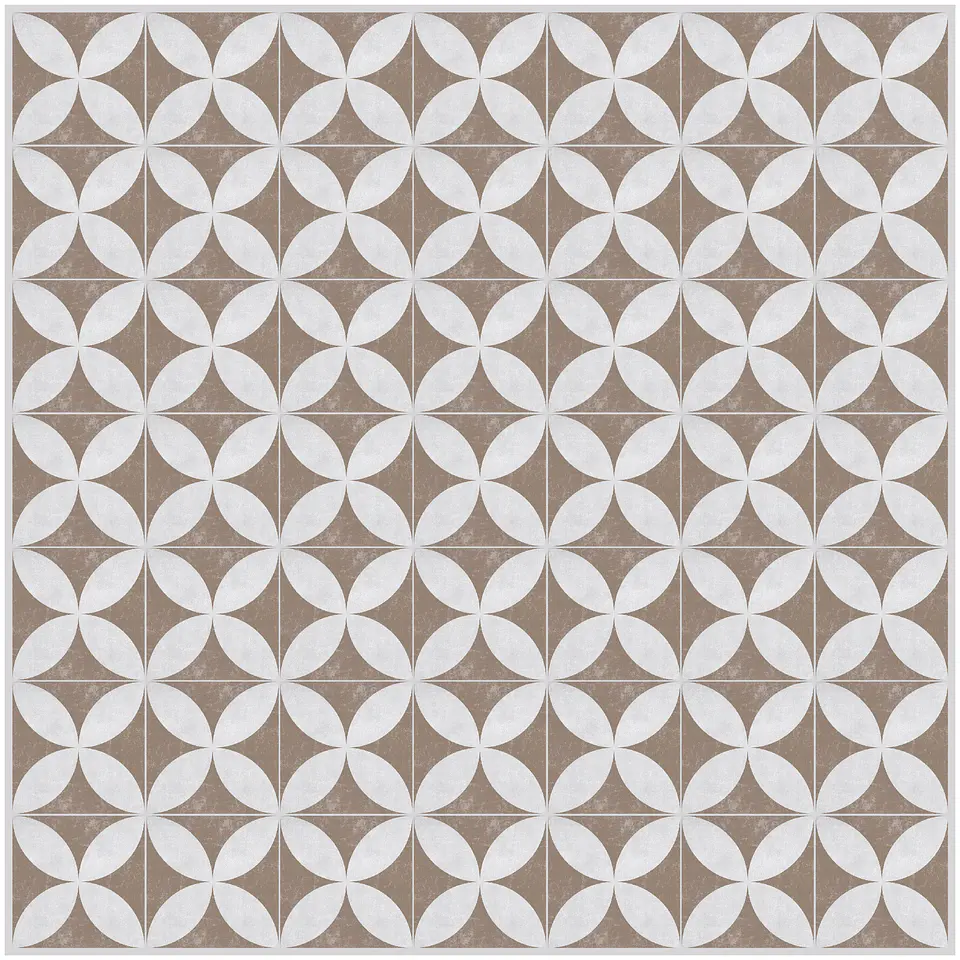 Alfombra Vinílica / Retro Tile Beige 2