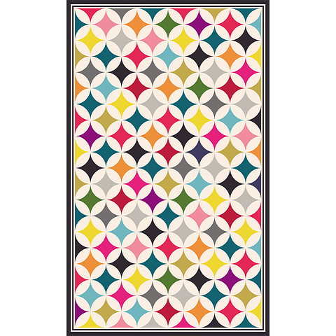 Alfombra Vinílica / Rombos Colores