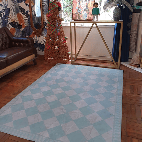 Alfombra Vinílica / Tablero Concrete Mint