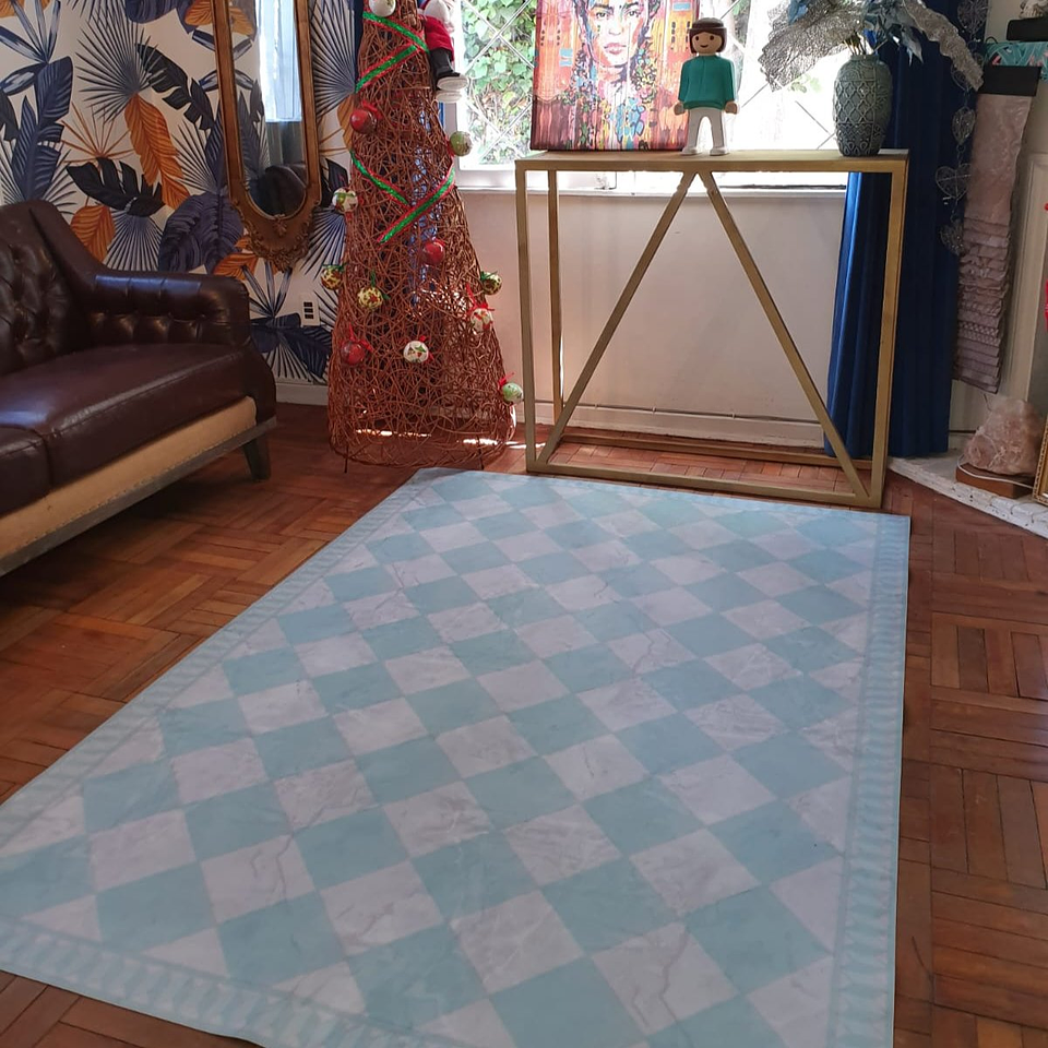 Alfombra Vinílica / Tablero Concrete Mint 1