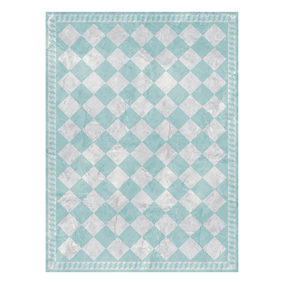 Alfombra Vinílica / Tablero Concrete Mint 2