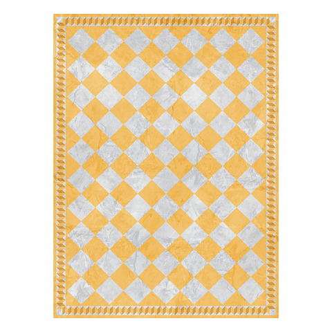 Alfombra Vinílica / Tablero Concrete Mustard