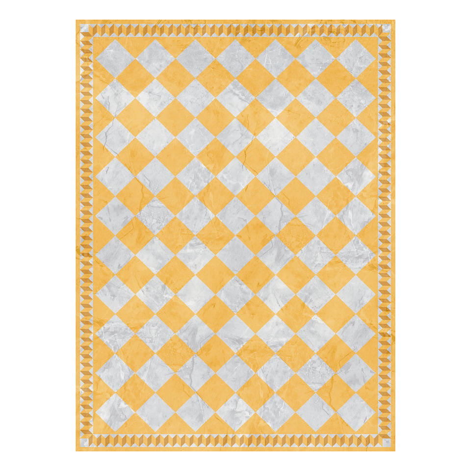 Alfombra Vinílica / Tablero Concrete Mustard 1