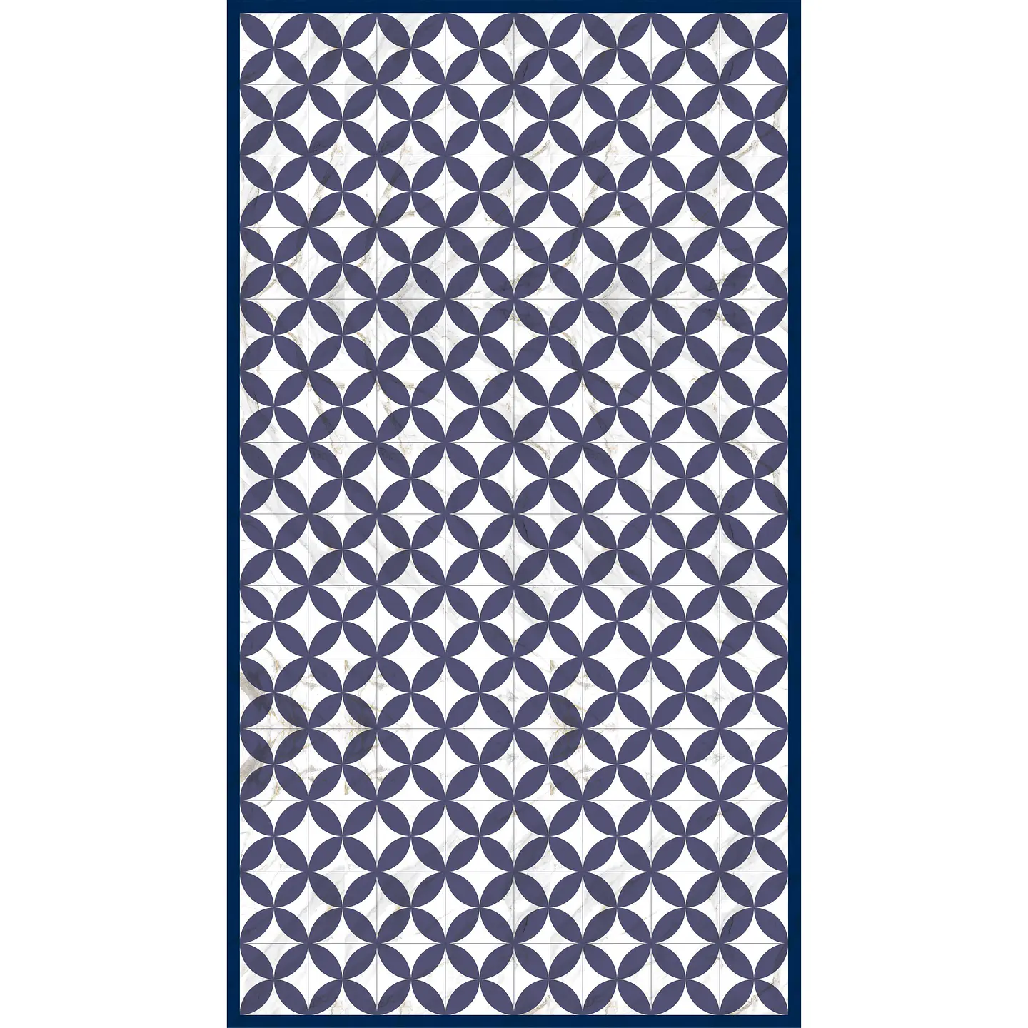 Alfombra Vinílica / Retro Marble Blue Marine 1
