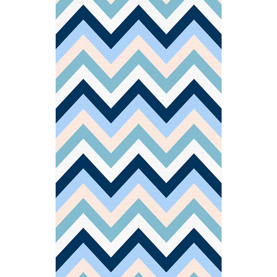 Alfombra Vinílica / Zig Zag Blue 1
