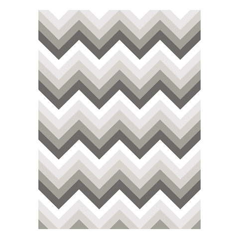 Alfombra Vinílica / Zig Zag Rattan Grey