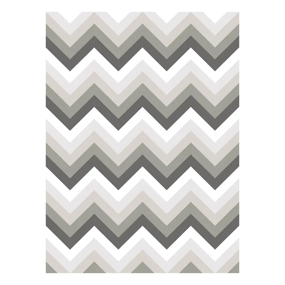 Alfombra Vinílica / Zig Zag Rattan Grey 1