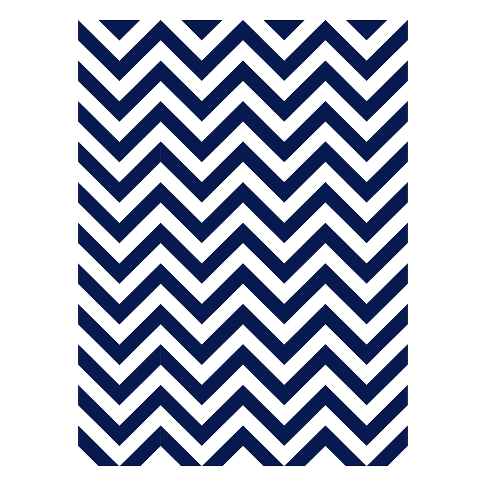 Alfombra Vinílica / Zig Zag Marino Telar 4