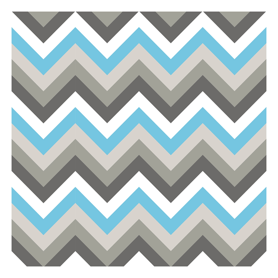 Alfombra Vinílica / Zig Zag Rattan Sky Grey 1