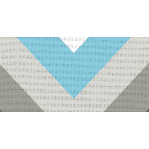 Alfombra Vinílica / Zig Zag Rattan Sky Grey