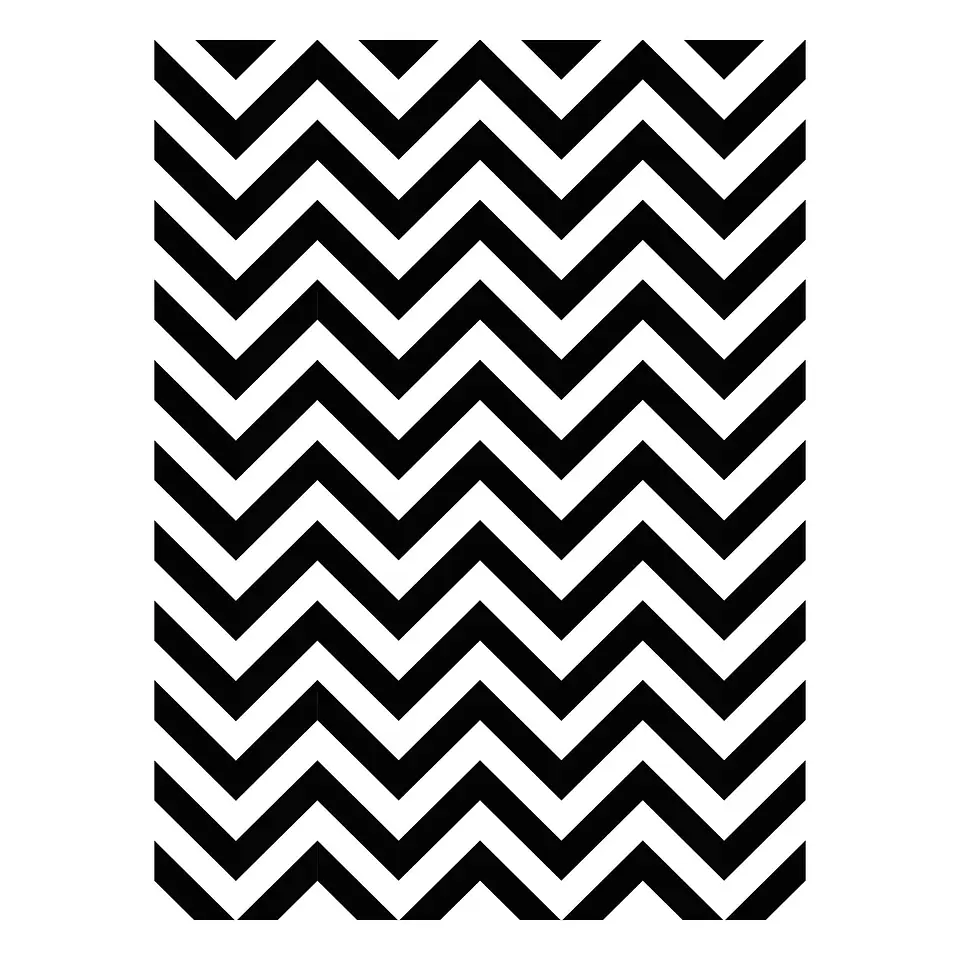 Alfombra Vinílica / Zig Zag Telar B&W 2
