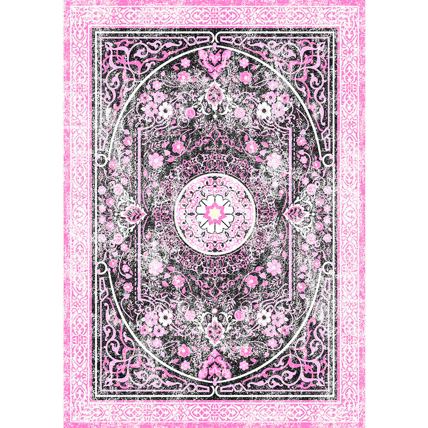 Alfombra Vinílica / Persian Grunge Pink 1