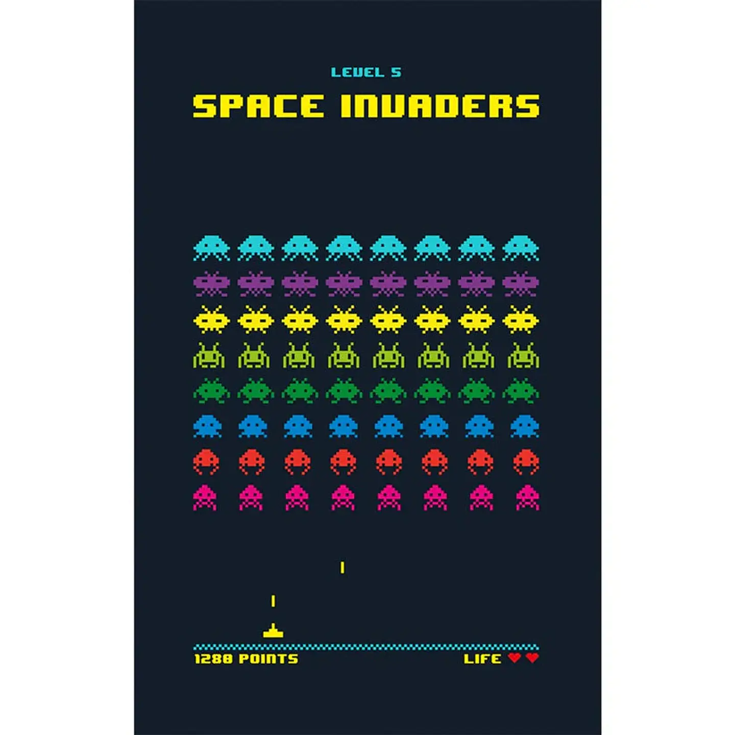 Alfombra Vinílica / Space Invader 1