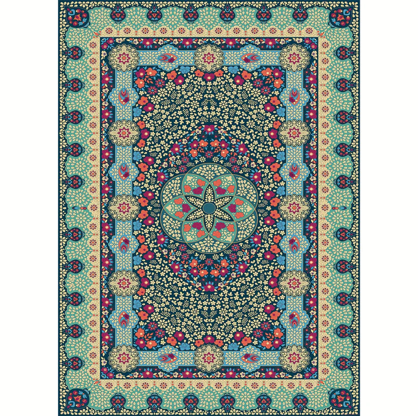 Alfombra Vinílica / Persian Dark Blue 1