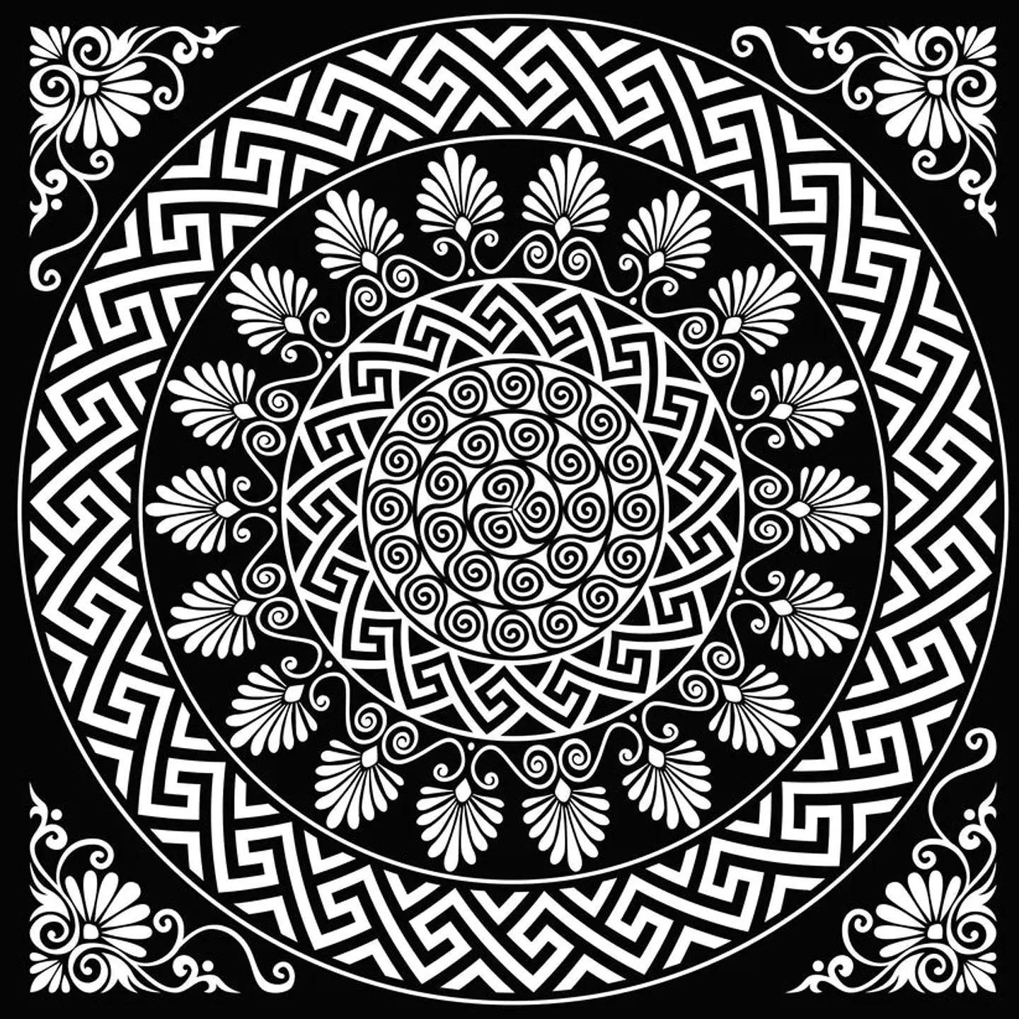 Alfombra Vinílica / Persa B&W 2