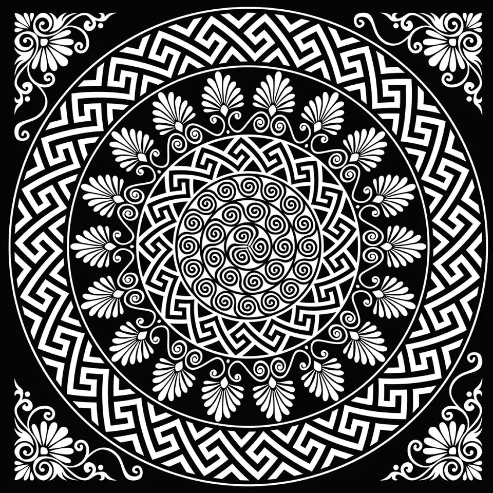 Alfombra Vinílica / Persa B&W 2