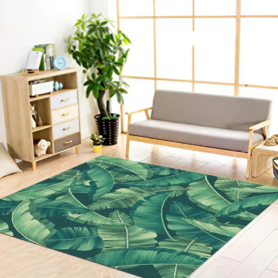 Alfombra Vinílica / Green Leaves 1