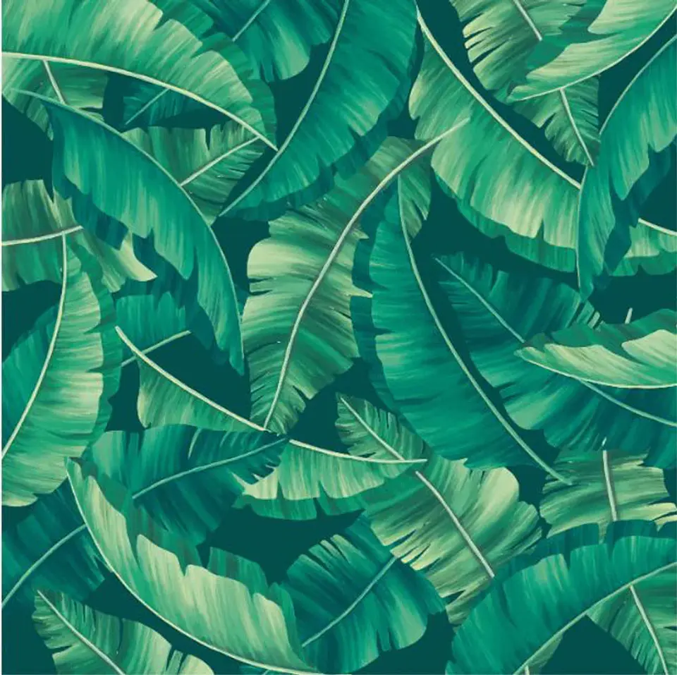 Alfombra Vinílica / Green Leaves 2