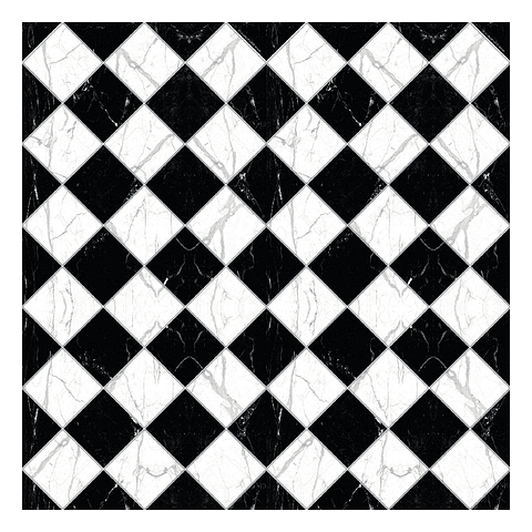 Alfombra Vinílica / Ajedrez Marmol