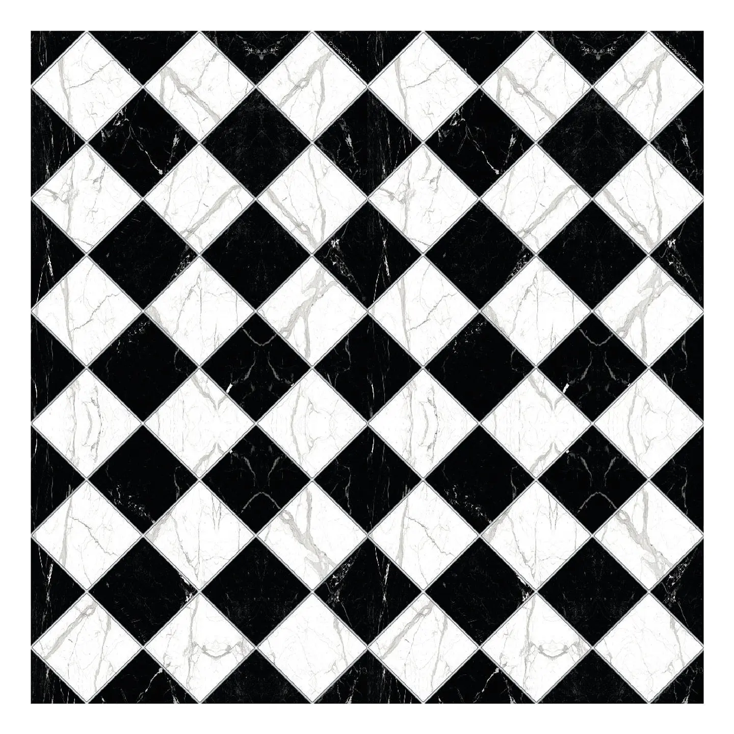 Alfombra Vinílica / Ajedrez Marmol 1
