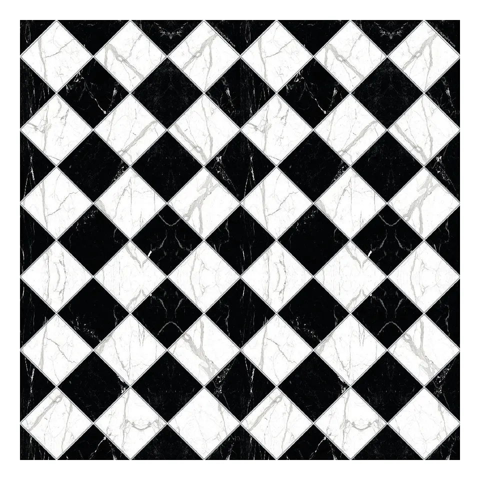 Alfombra Vinílica / Ajedrez Marmol 1
