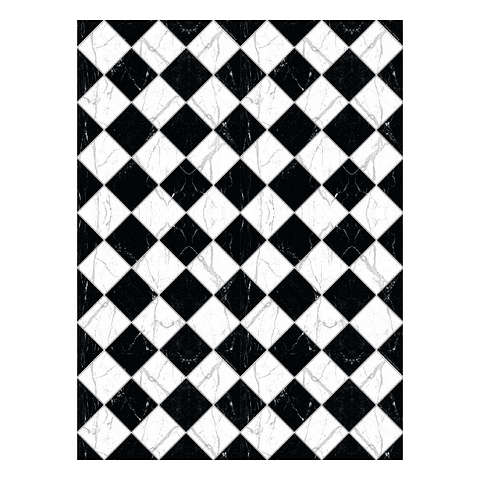 Alfombra Vinílica / Ajedrez Marmol