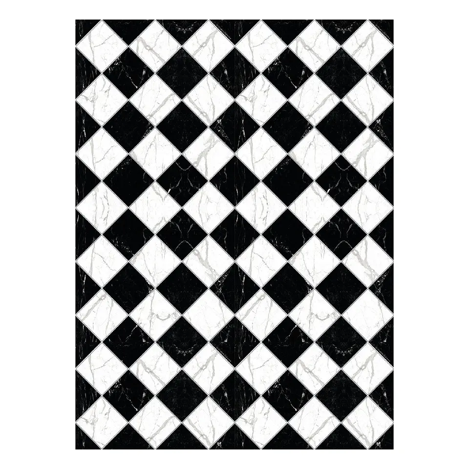 Alfombra Vinílica / Ajedrez Marmol 2