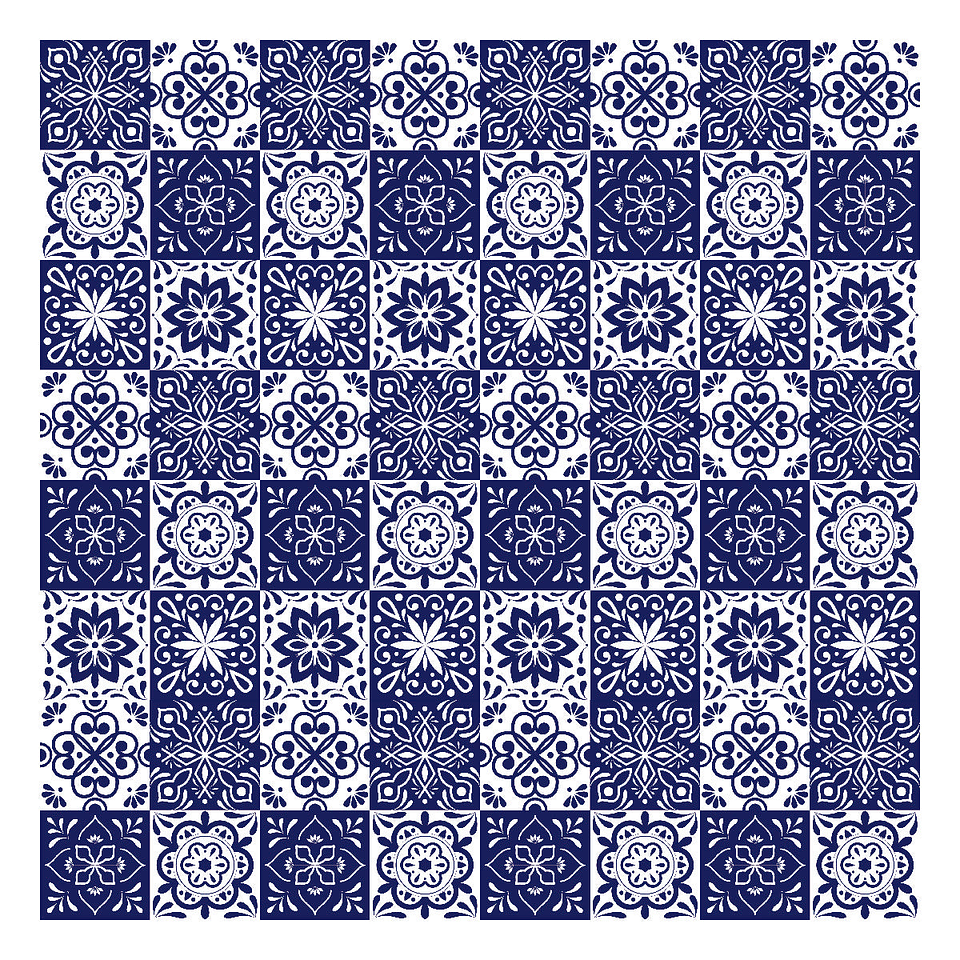 Alfombra Vinílica / Azulejo Marino 1
