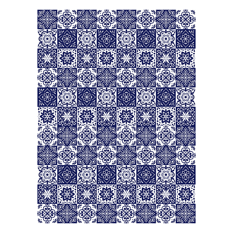 Alfombra Vinílica / Azulejo Marino