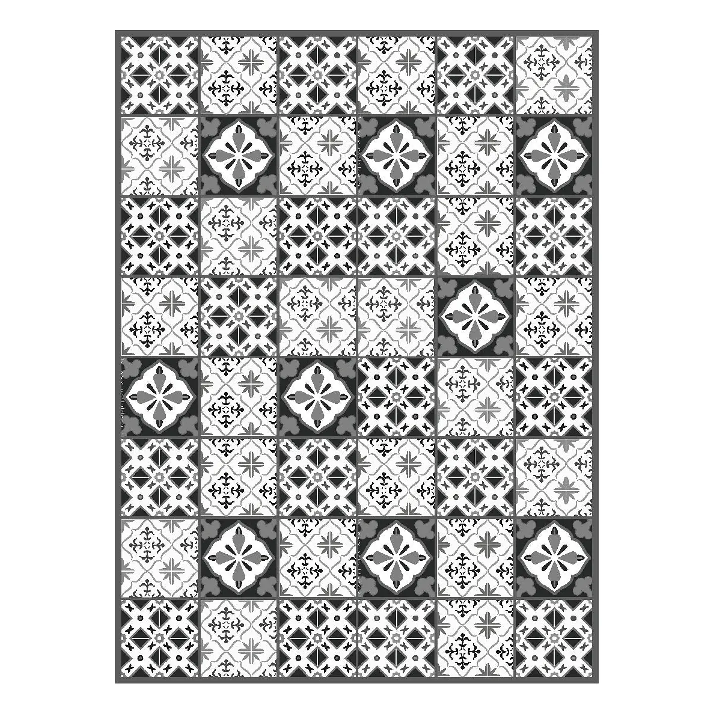 Alfombra Vinílica / Azulejos Grises 2