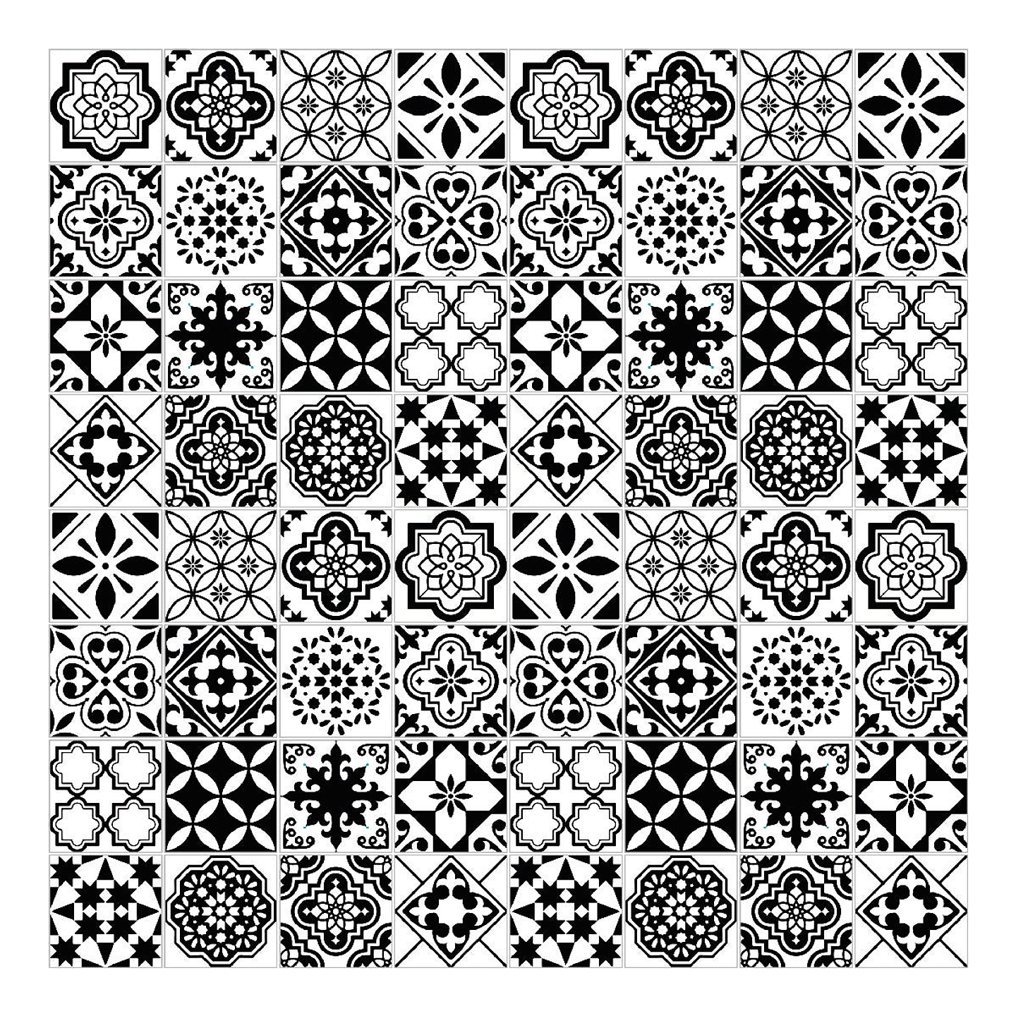 Alfombra Vinílica / Azulejos Negros 2