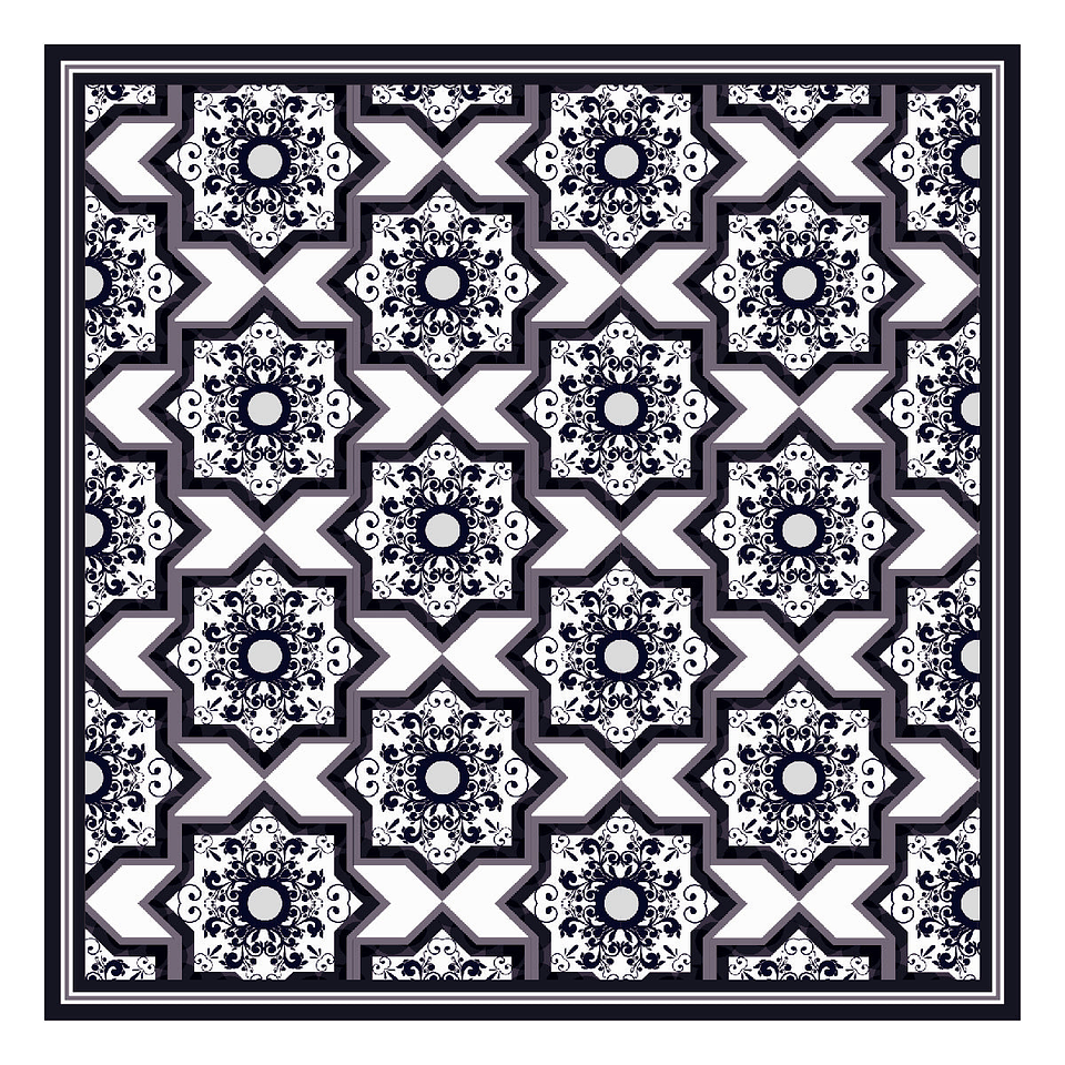 Alfombra Vinílica / Azulejos Vintage 1