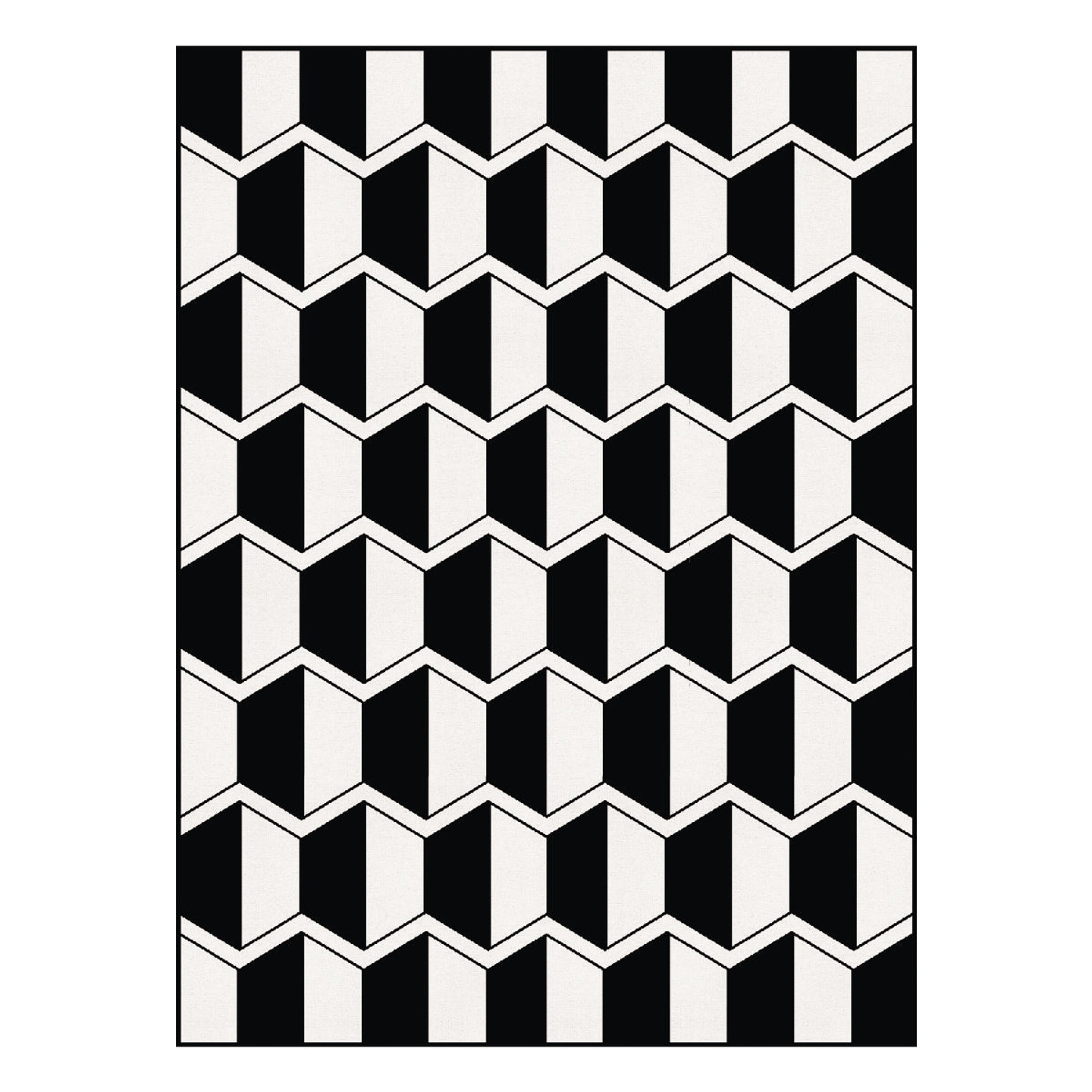 Alfombra Vinílica / Black White 1