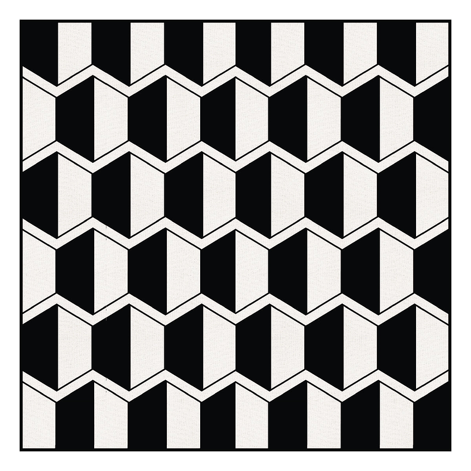 Alfombra Vinílica / Black White 2