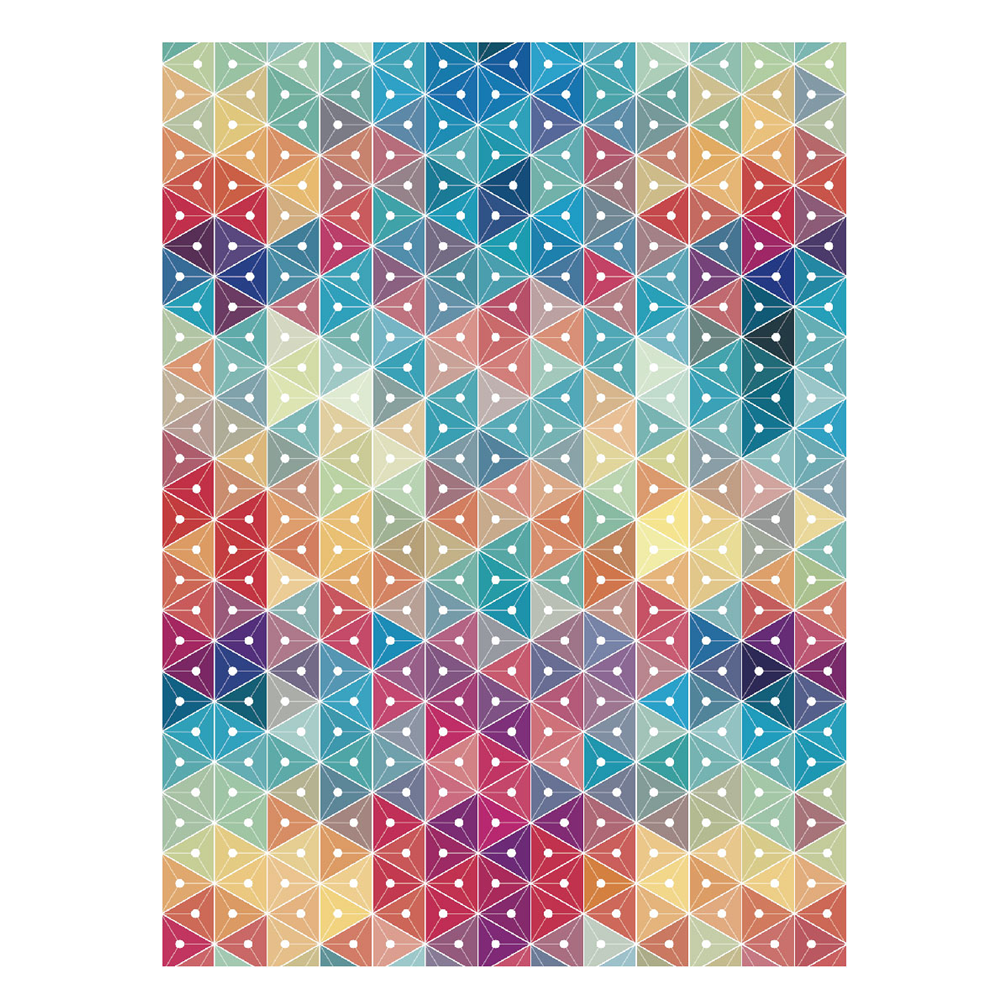 Alfombra Vinílica / Color Triangles 1