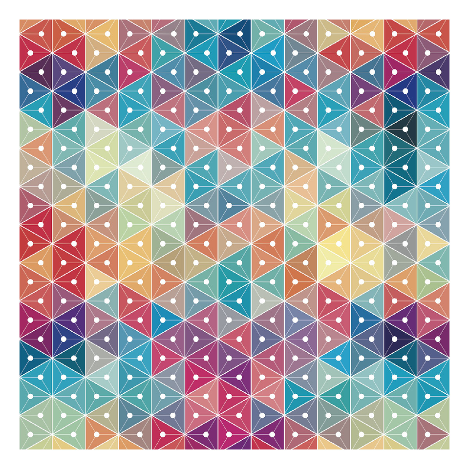 Alfombra Vinílica / Color Triangles 3