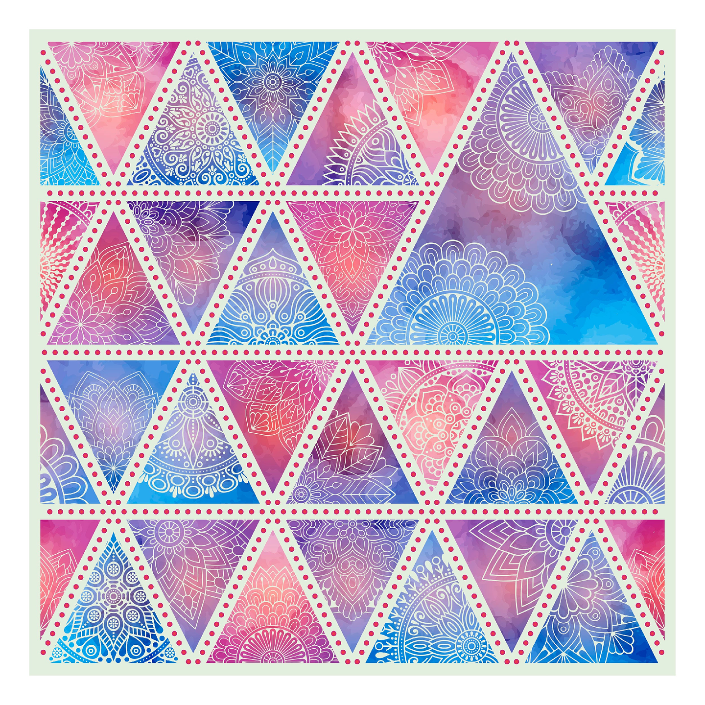 Alfombra Vinílica / Floral étnico 2