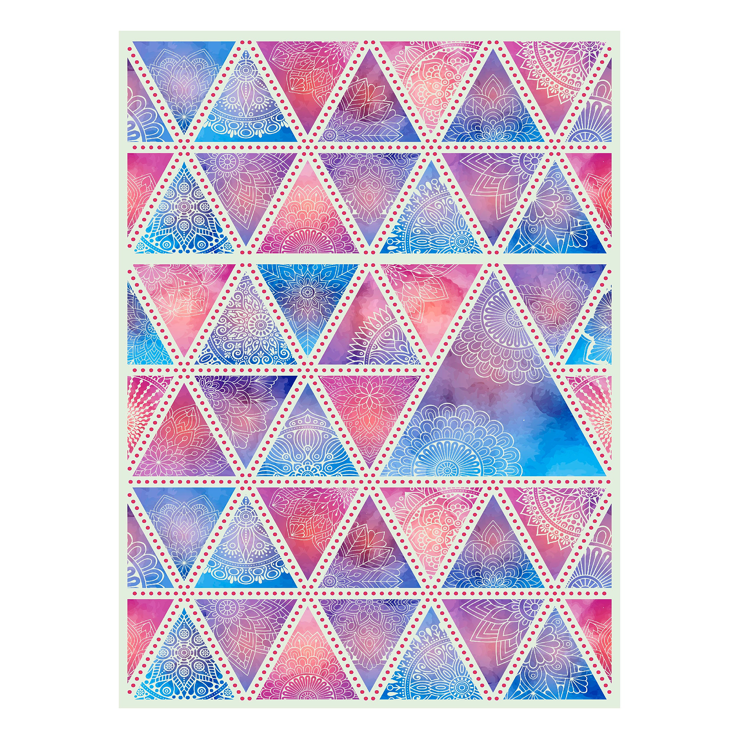 Alfombra Vinílica / Floral étnico 4