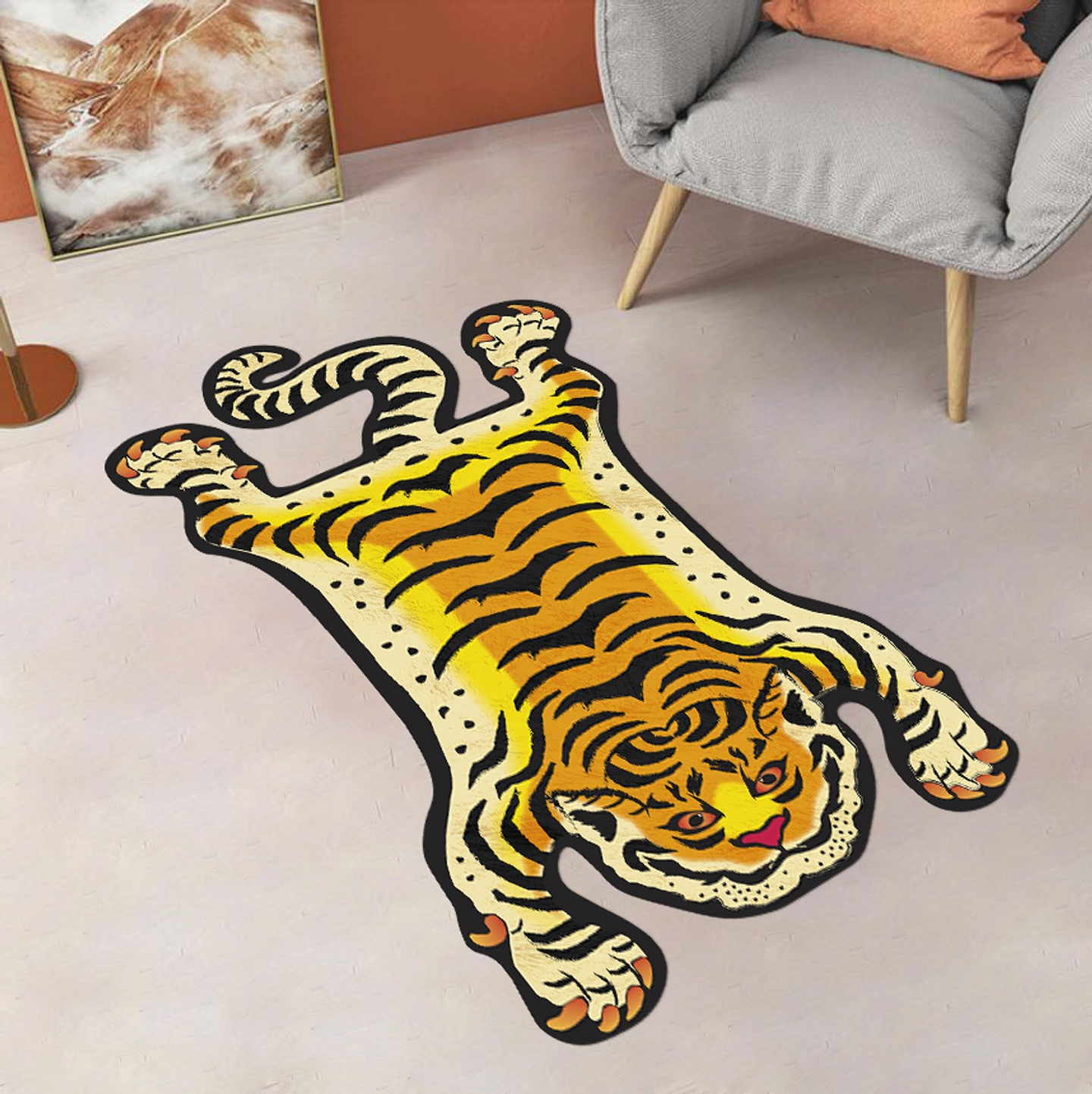 Alfombra Vinílica / Tiger Orange 1