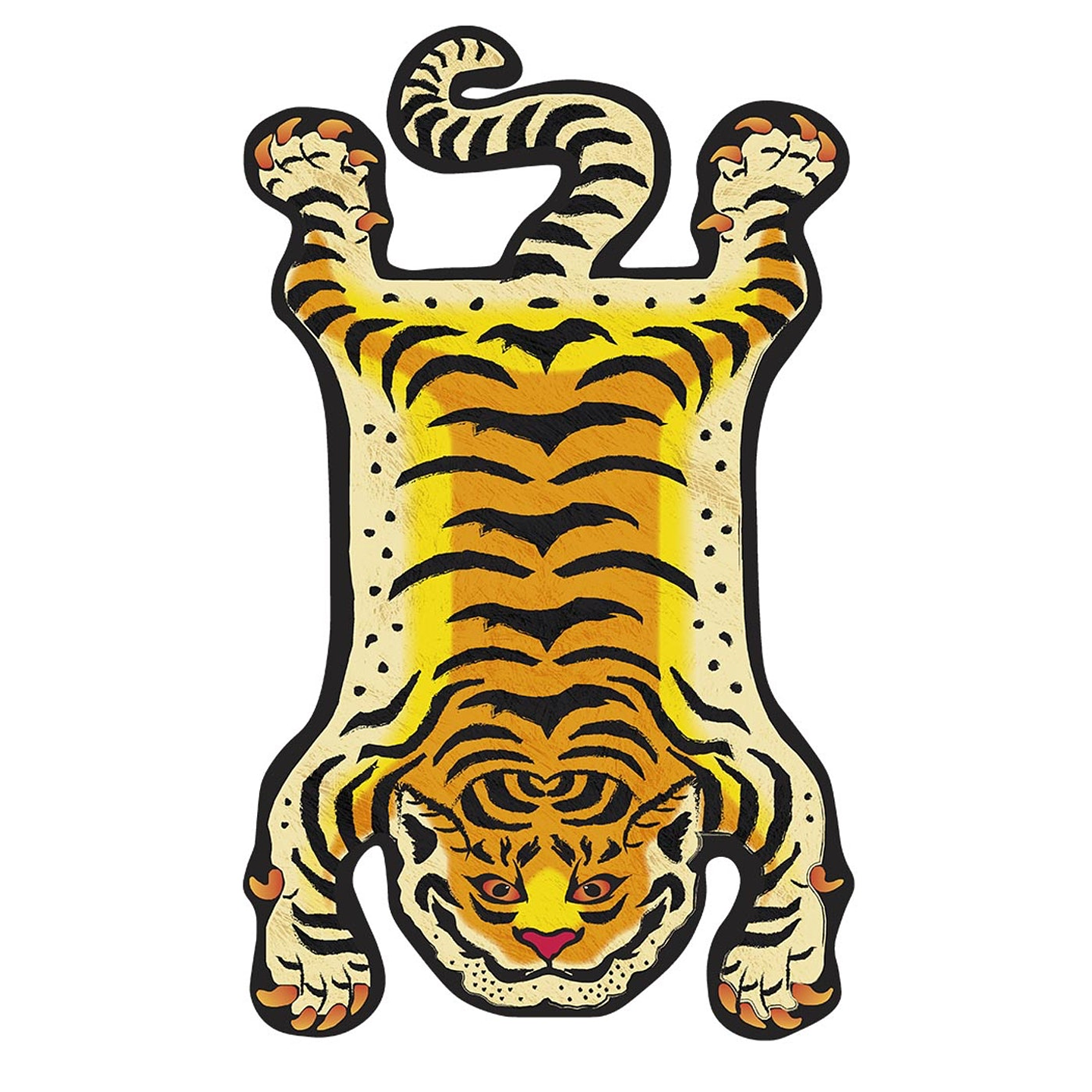 Alfombra Vinílica / Tiger Orange 2