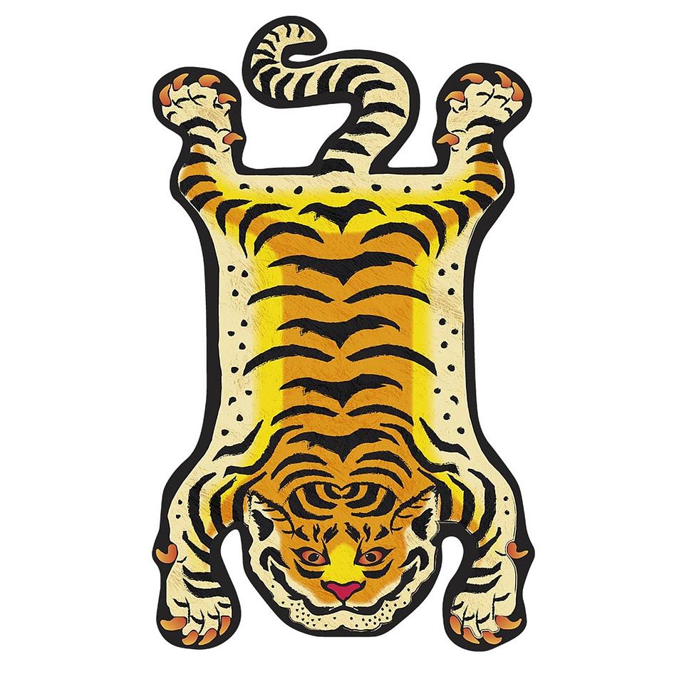 Alfombra Vinílica / Tiger Orange 2